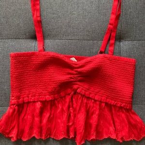 Aritzia Wilfred Dareau camisole tank top red